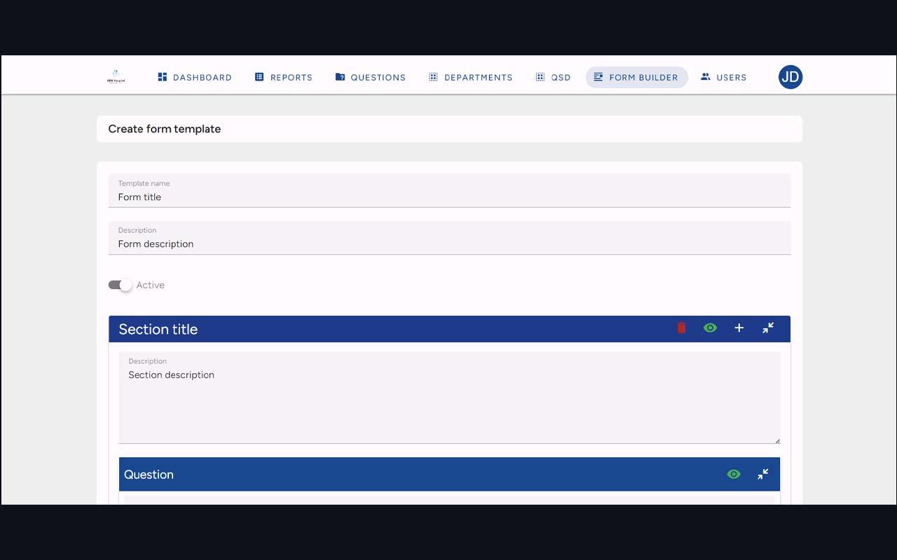 ADK Hospital clinical incidents portal — screenshot 2 of 2