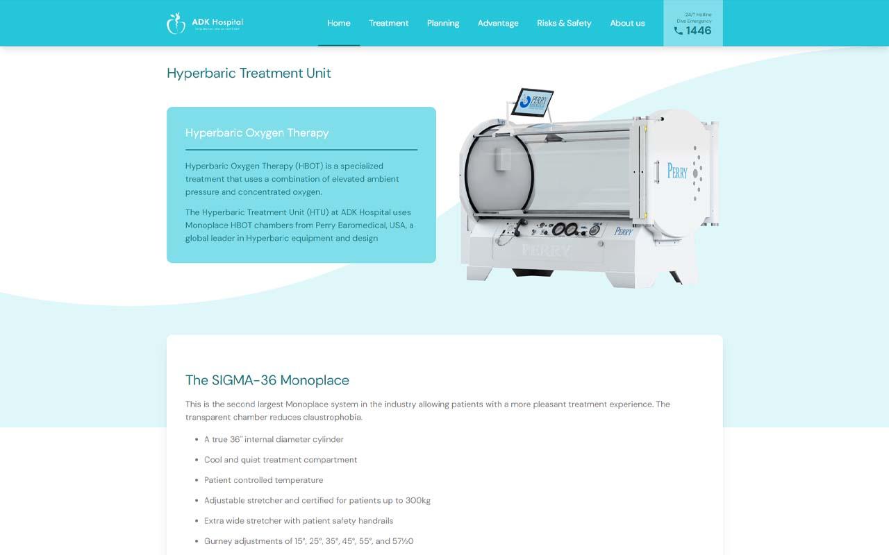 ADK Hospital Hyperbaric Oxygen Therapy — screenshot 1 of 3
